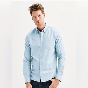 Soma Blue Oxford Button Down Shirt
